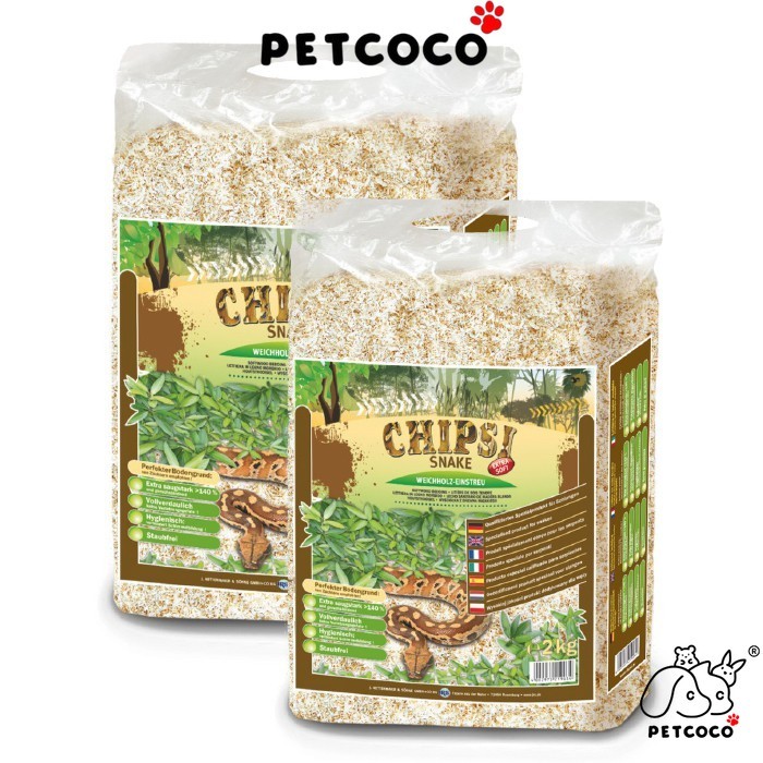 สัตว์เลี้ยงโคโคโค 🐾 Chipsi Snake ผ้าปูที่นอนไม้นุ่มพิเศษ 2KG 德南丝งู 软木垫 2กก.