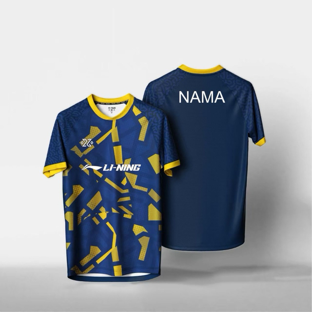 JERSI BADMINTON JERSEY TRANING BADMINTON JERSI CUSTOM [ออกแบบใหม่ BADMINTON CLUB][ฟรี CUSTOM NAME] S