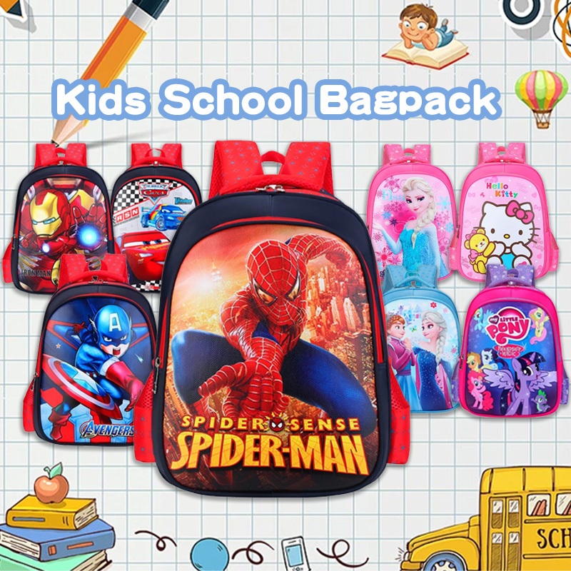 Beg School Kids Bag Sekolah Bagpack Lelaki School Bag Perempuan Kids School Backpack Bag Sekolah
