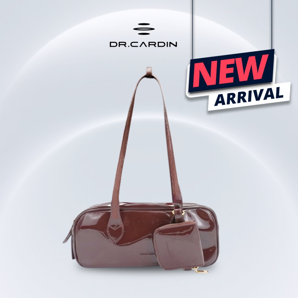 [ซื้อ 1 ฟรี 1 WALLET] Dr Cardin Glossy Muse Mini Duffle Bag Classic BG-700