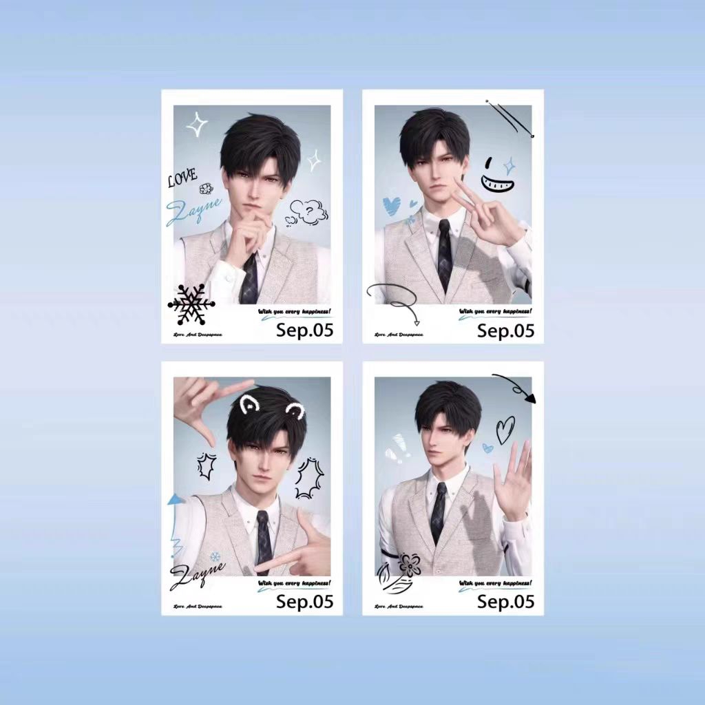 การ์ดรูปถ่าย Zayne ที่ความรักและ Deepspace