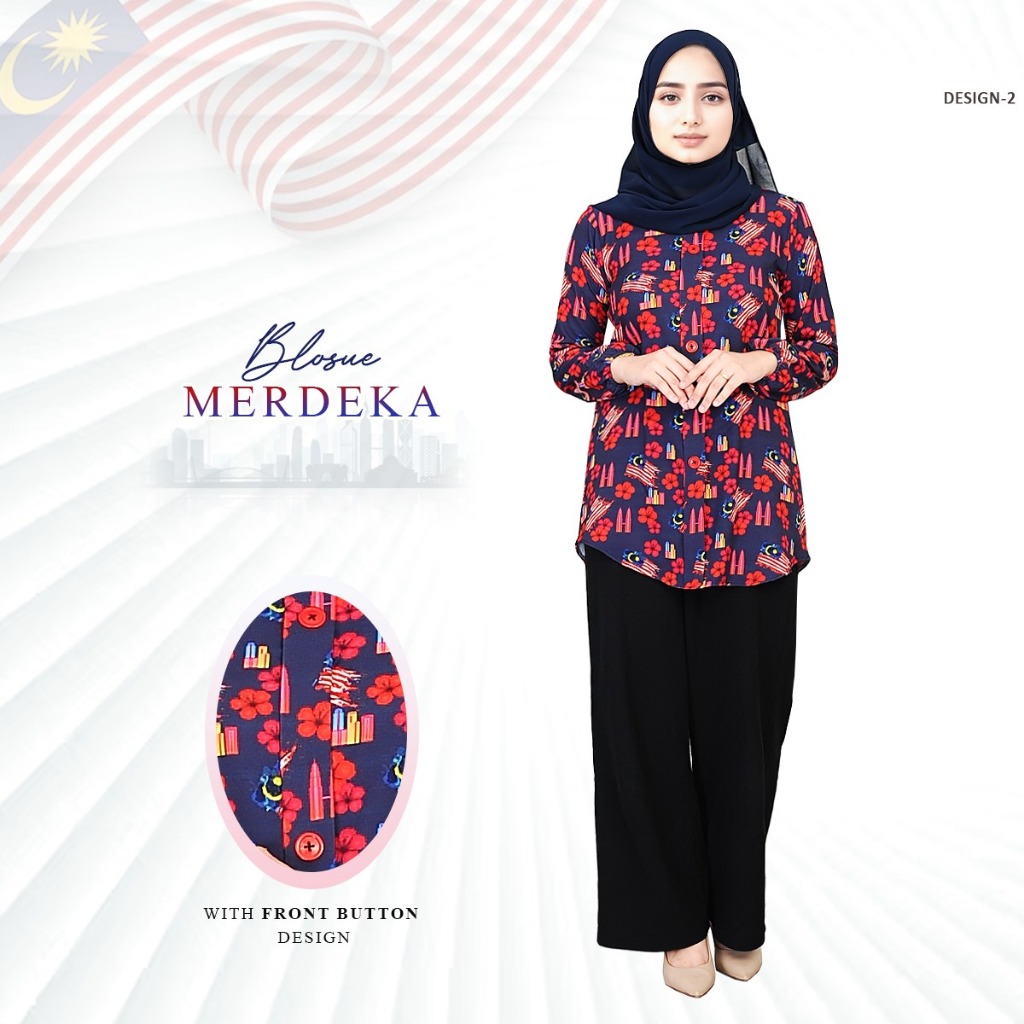 พิเศษสําหรับเสื้อ merdeka สําหรับ (ผู้ใหญ่) พร้อมพิมพ์ธง Vouge Collection