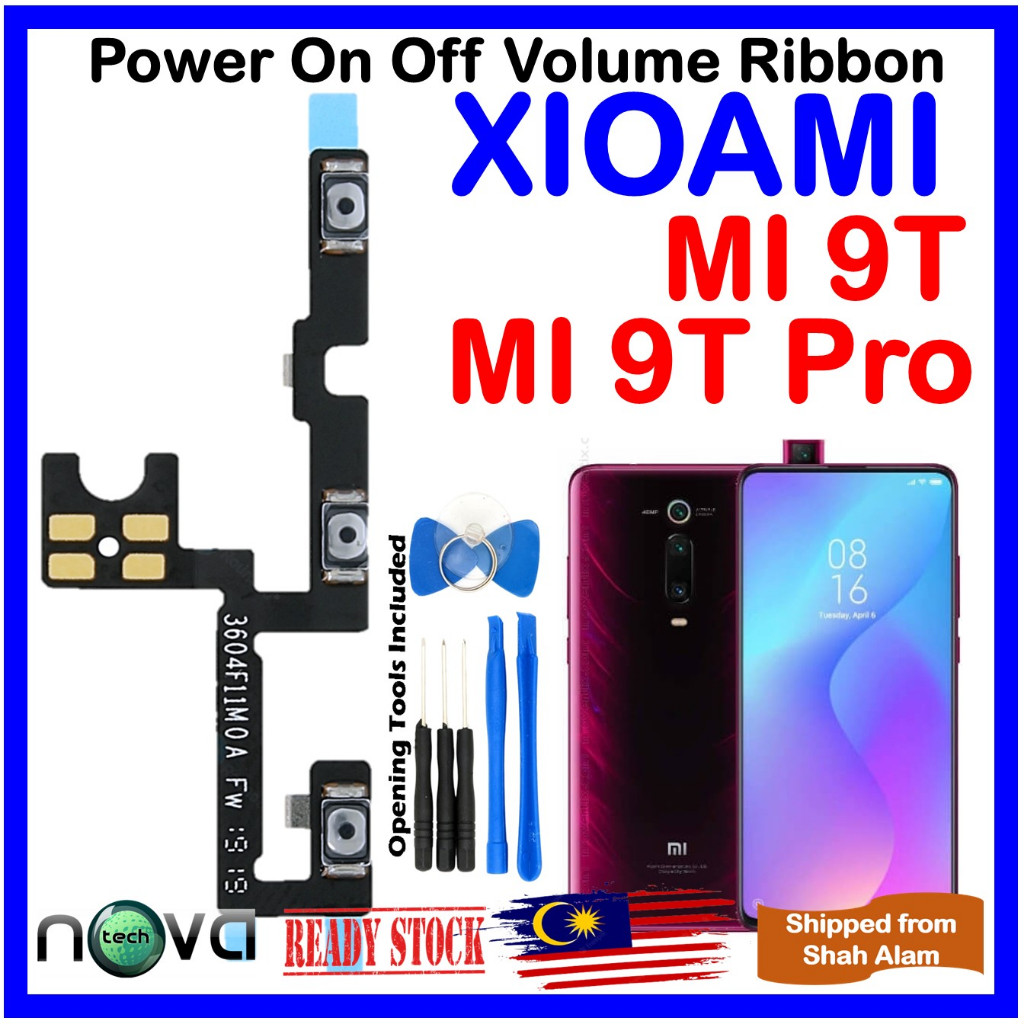 On Off Volume Flex Cable Ribbon สําหรับ XIAOMI Mi 9T M1903F10G / XIAOMI Mi 9T Pro M1903F11G พร้อมโทร