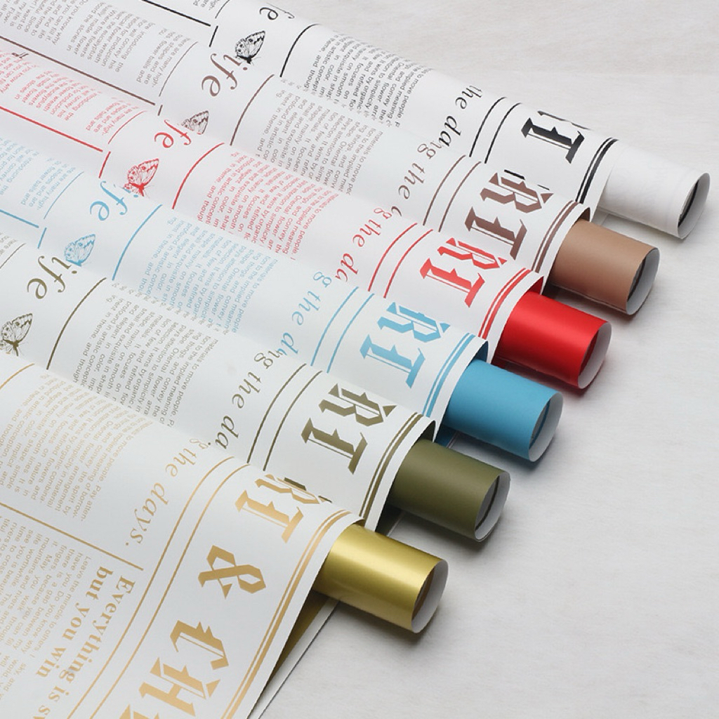TWO TONED CRAFT WRAPPING PAPER