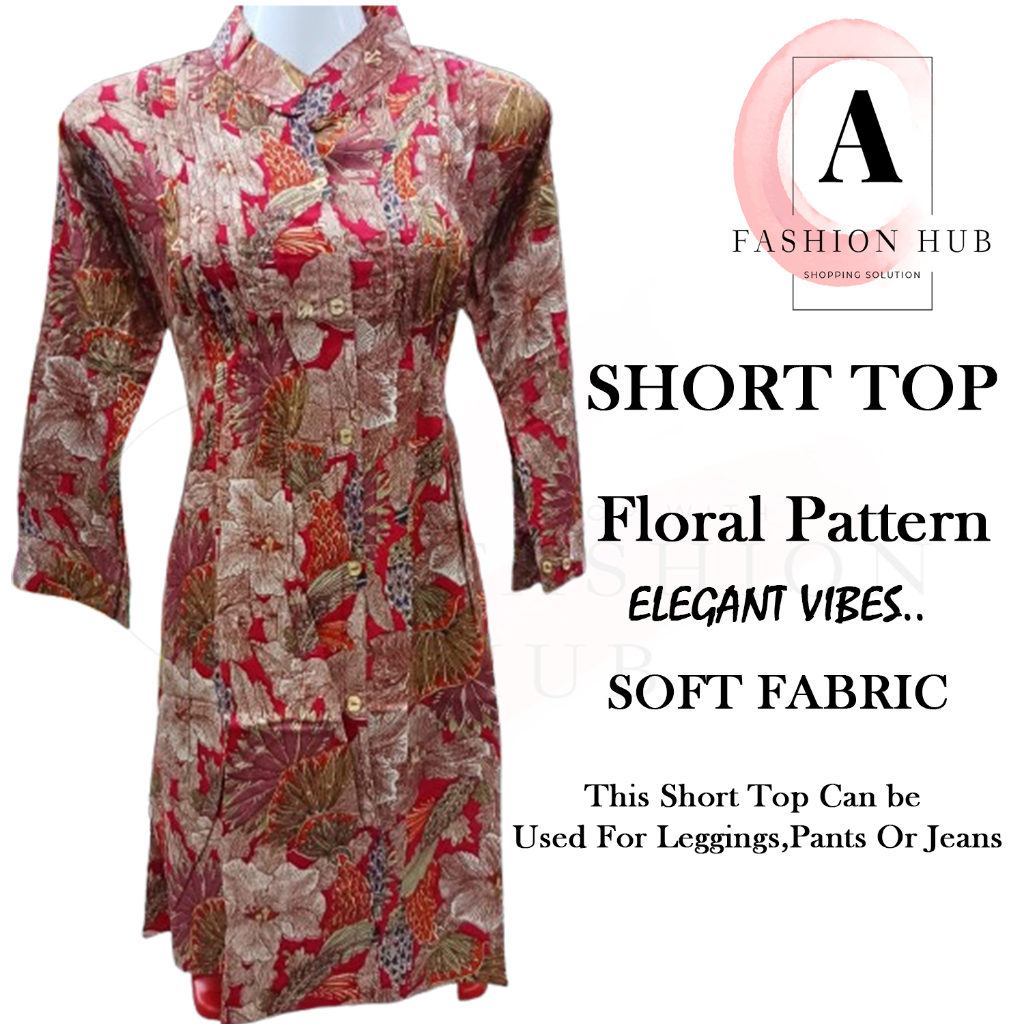SHORT Kurti/Blouse/Office Wear FLORAL Design