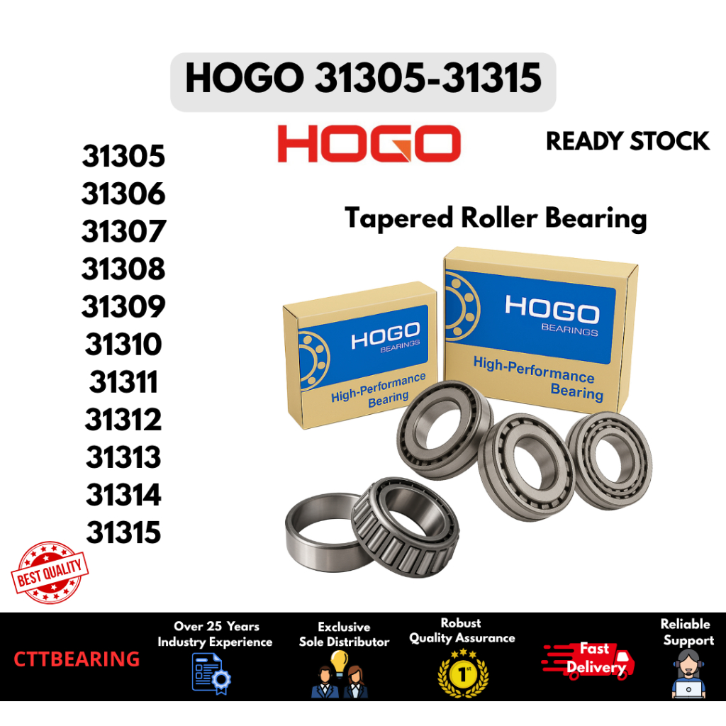 Galas Tirus HOGO BEARING แบริ่งลูกกลิ้งเรียว HOGO BEARING 31305-31315