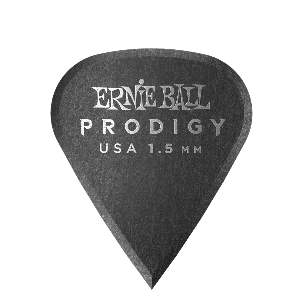 Ernie Ball P09335 Prodigy Guitar Picks - Sharp 1.5mm Black - 6 Pack