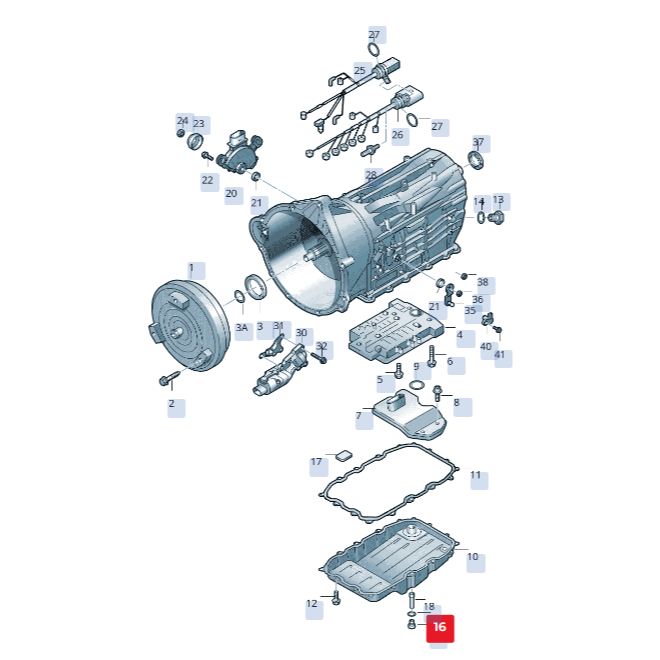 WHT WHT005510 0C8321181 TRANSMISSION DRAIN NUT WITH WASHER สําหรับ AUDI Q7 VW TOUAREG 7P - รูปที่ 2