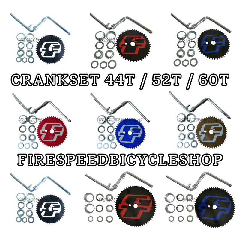 BASIKAL 44T / 52T / 60T CRANKSET FULL SET BIG BB CHAIN WHEEL SET