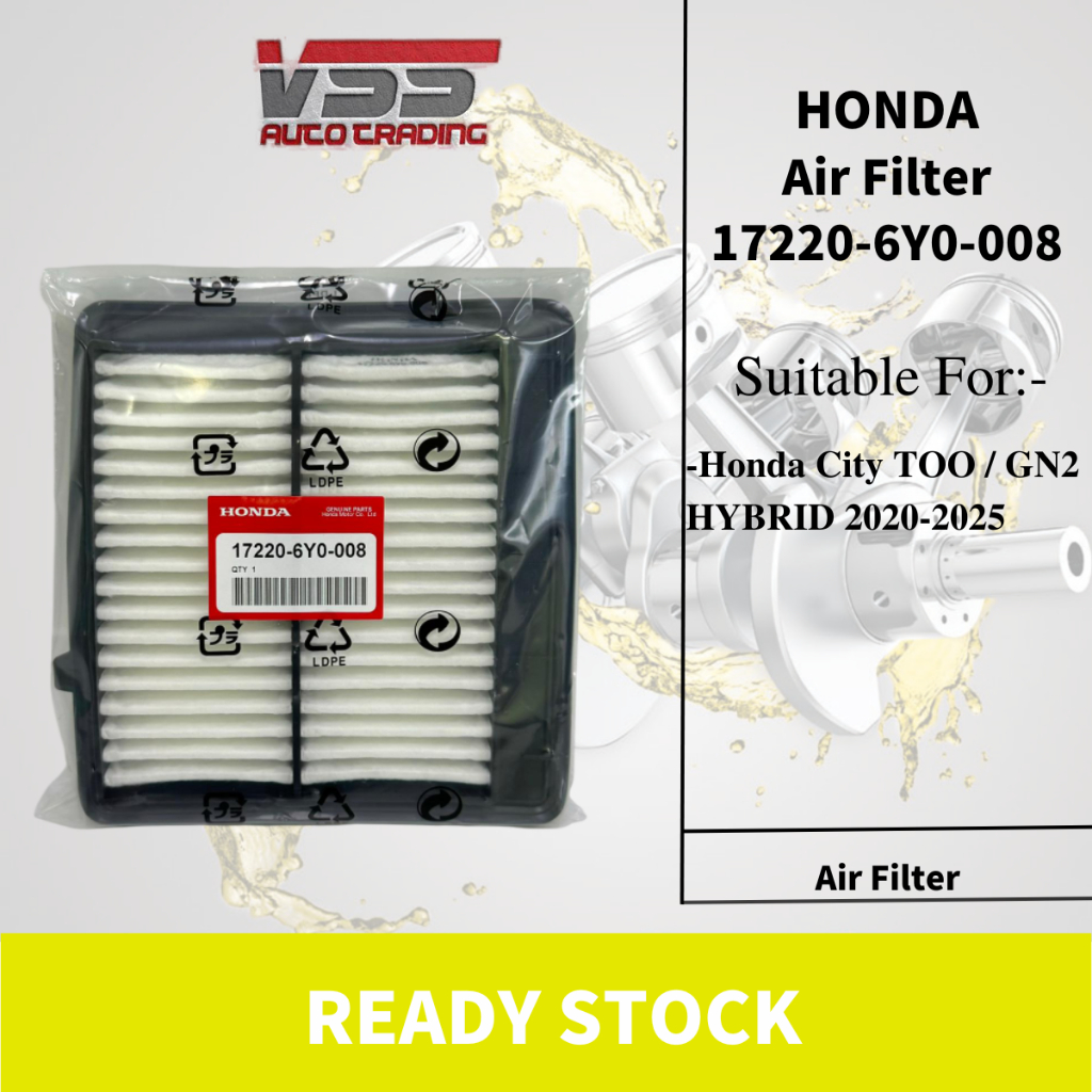 ใหม่ HONDA CITY 1.5 2020 TOO GN2 HYBRID ENGINE AIR FILTER (17220-6Y0-008)
