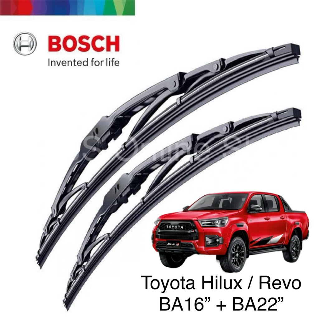 ที่ปัดน้ําฝน Bosch Advantage Series [Toyota Hilux / Revo] (GUN125) (15-ปัจจุบัน) : BA16 + BA22