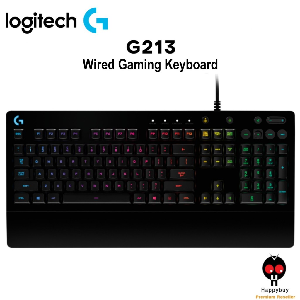 Logitech G213 PRODIGY RGB คีย์บอร์ดเกมแบบมีสาย