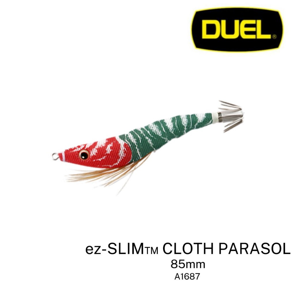 DUEL - EZ-SLIM CLOTH PARASOL 85mm A1687 SQUID HOOK CANDAT SOTONG SQUID BAIT