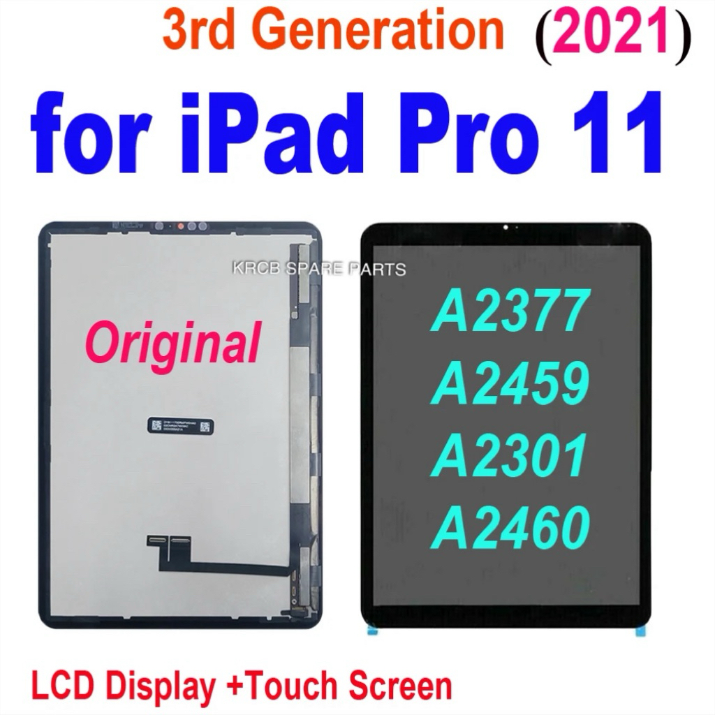 KRCB LCD สําหรับ Pro11 (2021) 3rd Generation A2377 A2459 A2301 A2460 จอแสดงผล LCD Touch Screen Digit