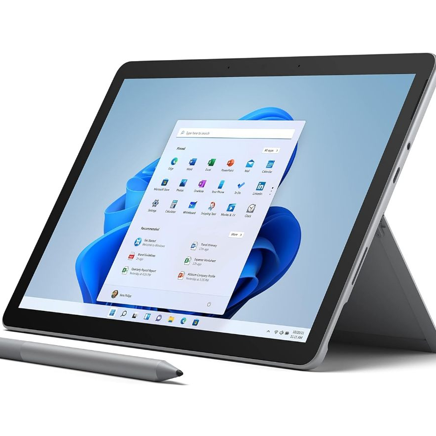 Microsoft Surface Go 2 10.5(Platinum) + Platinum Microsoft Surface Type Cover+ Platinum Microsoft Su