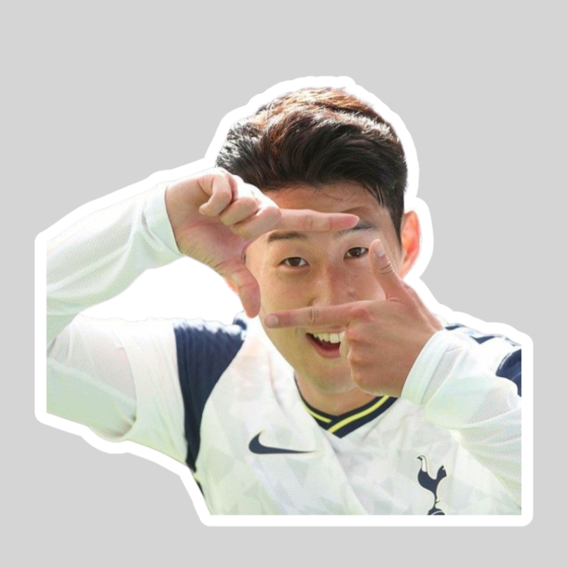 Son Heung Min - สติ๊กเกอร์นักฟุตบอล Tottenham Hotspur