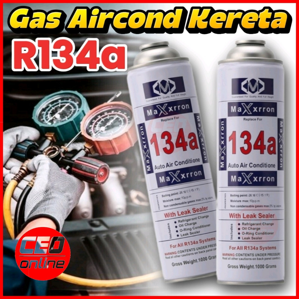 CEO R134a แก๊ส MAXRON R134A เครื่องปรับอากาศรถยนต์สารทําความเย็นแก๊ส R134a Aircond