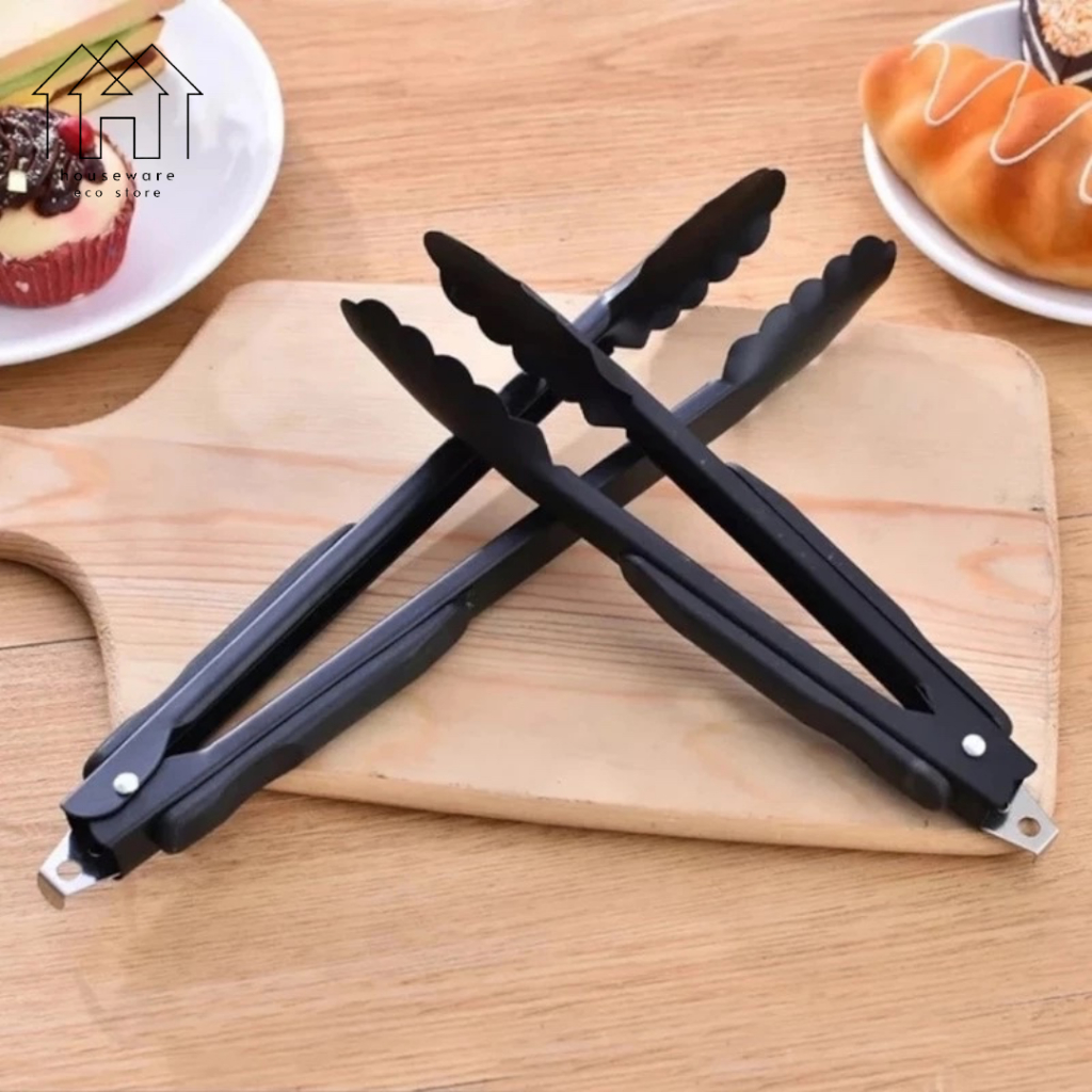BBQ คลิปแหนบทนความร้อน Ayam Potong Barbeque แหนบอาหาร Clipper Gripper Picker Clamp 仁夹钳 B9