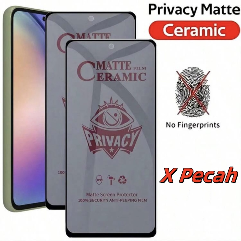 Pelindung เซรามิค Matte Privacy Honor x6c x7b x7c x7d x9 x9cSmart 200Smart 400Smart