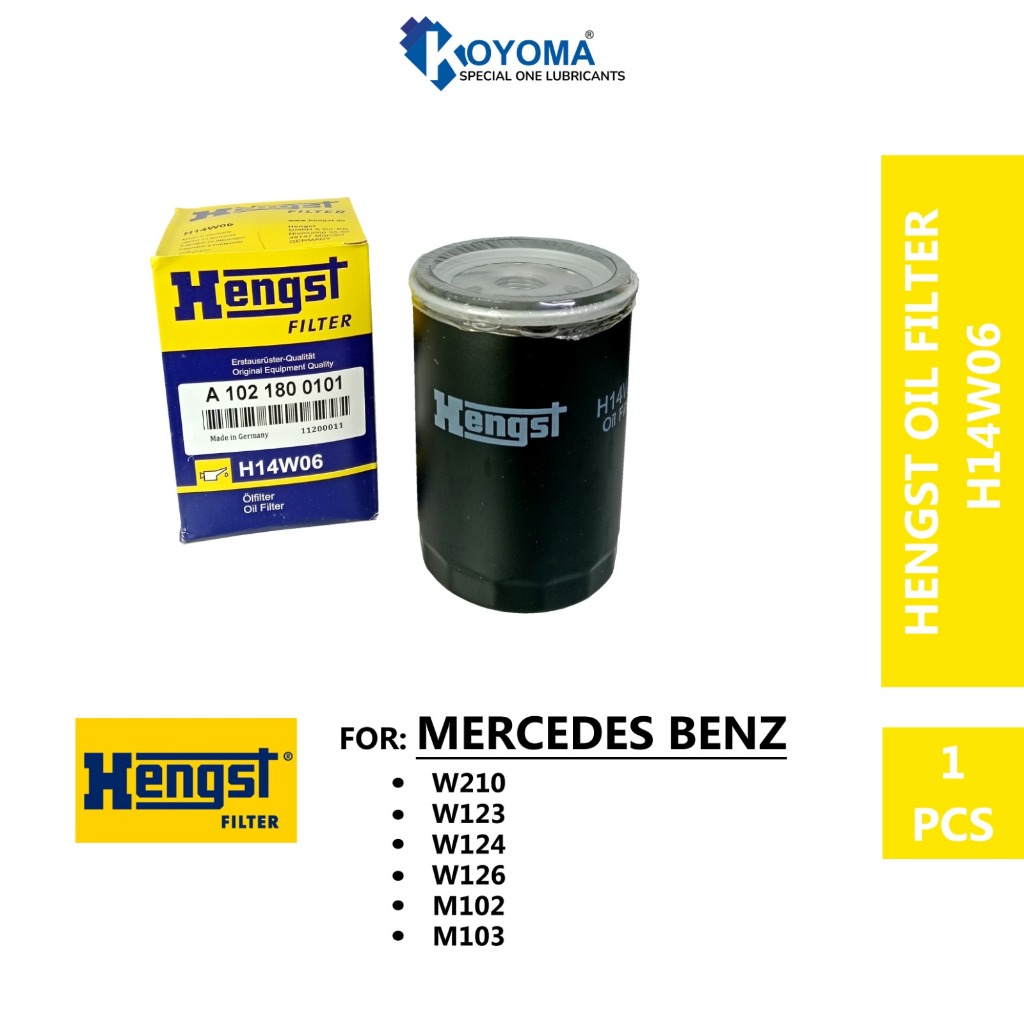 MERCEDES BENZ W210 W123 W124 W126 M102 M103 เครื่องยนต์กรองน้ํามัน H14W06 A1021800101