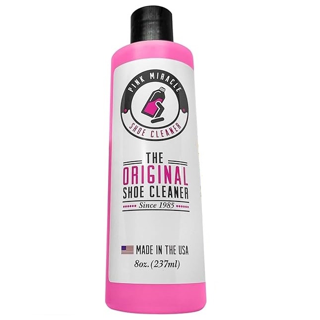 Pink Miracle Bottle - Shoe Cleaner - Fabric Cleaner Solution - Works on Leather, Whites, 237ml