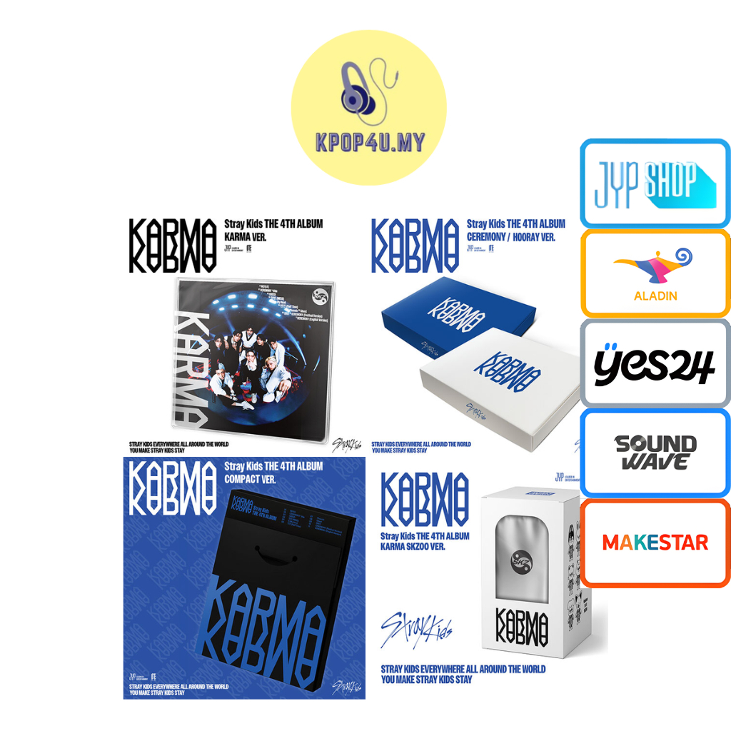 [POB] STRAY KIDS - KARMA ALBUM LIMITED COMPACT SKZOO CEREMONY HOORAY VER.