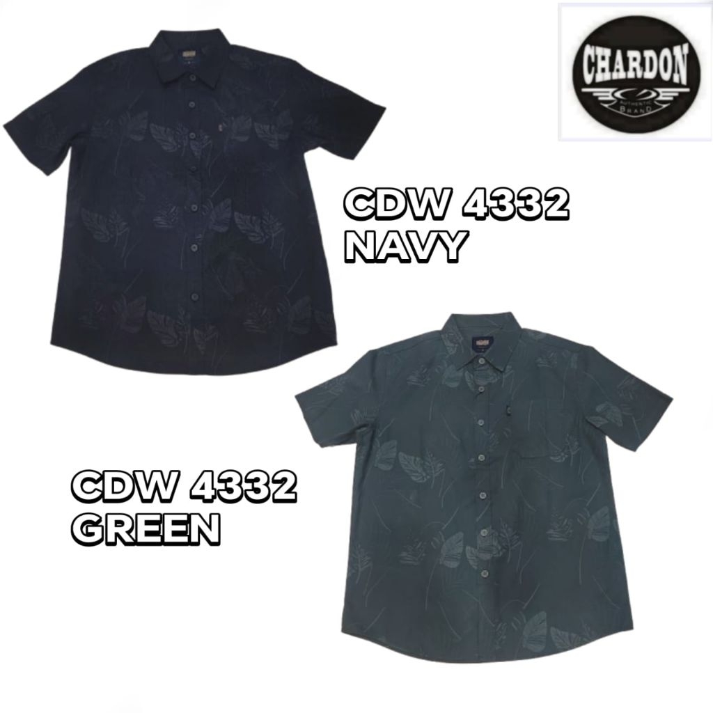 CHARDON เสื้อคอปก Casual baju Kemeja koler CDW 4332