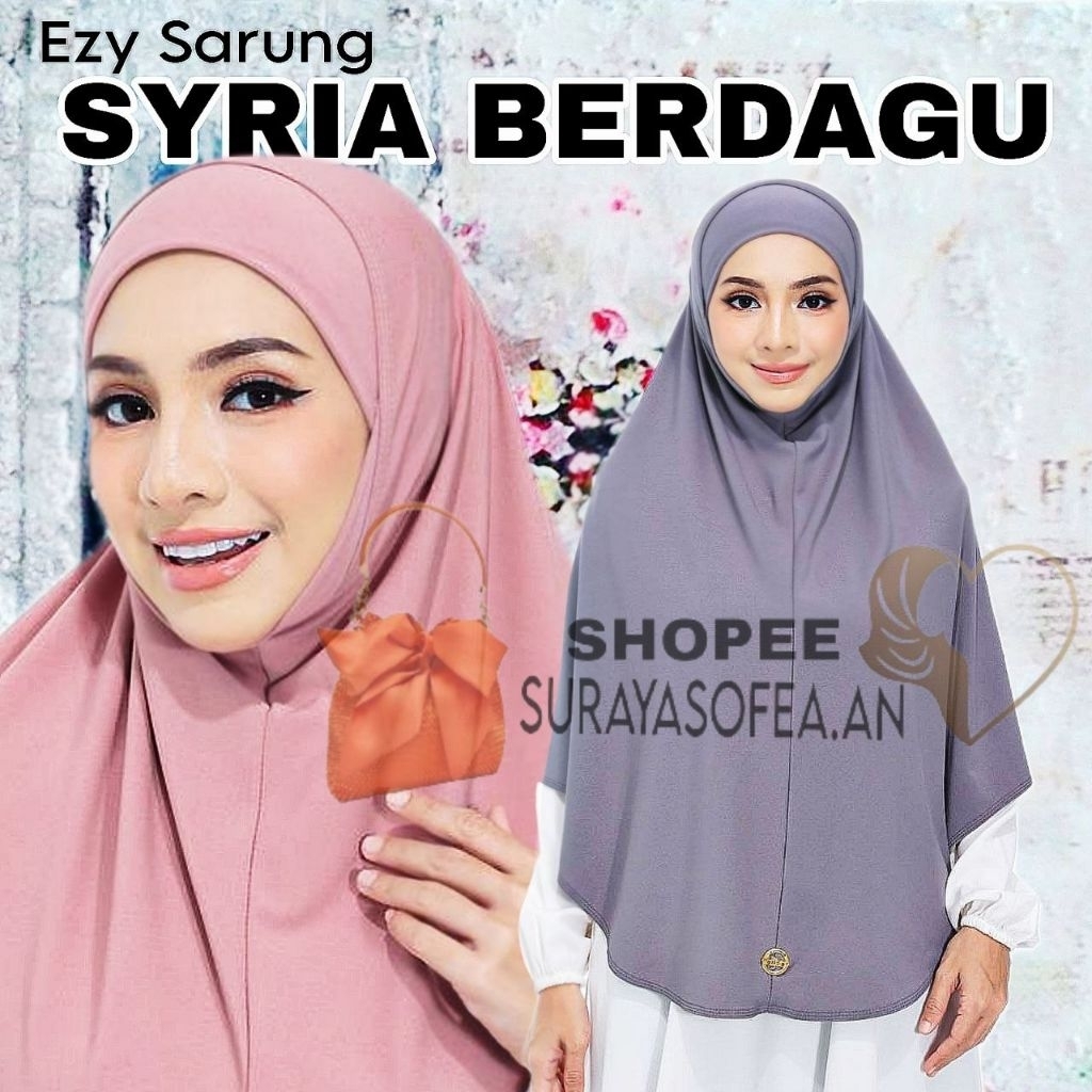 [Syria Berdau] Size 3XL Tudung Sarung Syria Moscrepe + Free Inner / Tudung Sar Syria ภายใน