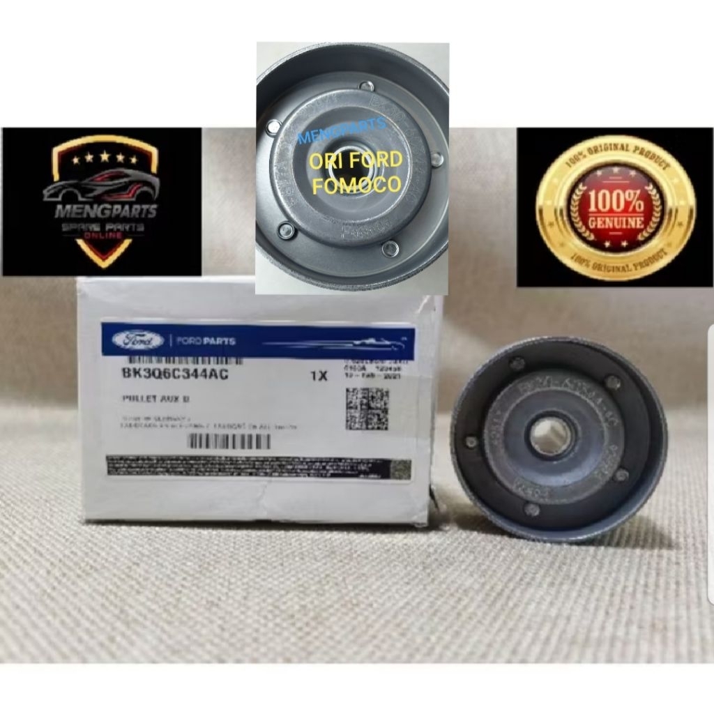 FORD RANGER T6 ,T7 2.2,3.2 เข็มขัดพัดลม IDLER PULLEY BELT TENSIONER PULEY 💯% BK3Z-6A BK3Q-6C-344AC