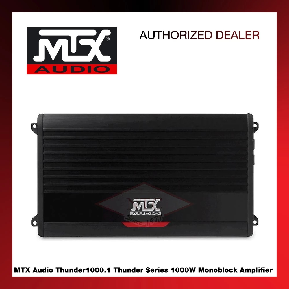 เครื่องเสียงรถยนต์ MTX Thunder1000.1 Thunder Series 1000W Mono Subwoofer Amplifier Class-D