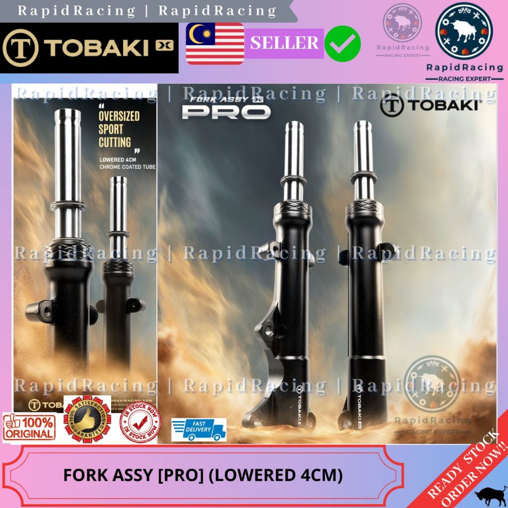 TOBAKI-X PRO (ตอนนี้ 1.5 นิ้ว|4 ซม.) ด้านหน้า FORK ASSY กีฬาตัด LC135 FI V8 ใหม่ 55C 55D Y15ZR Y16ZR