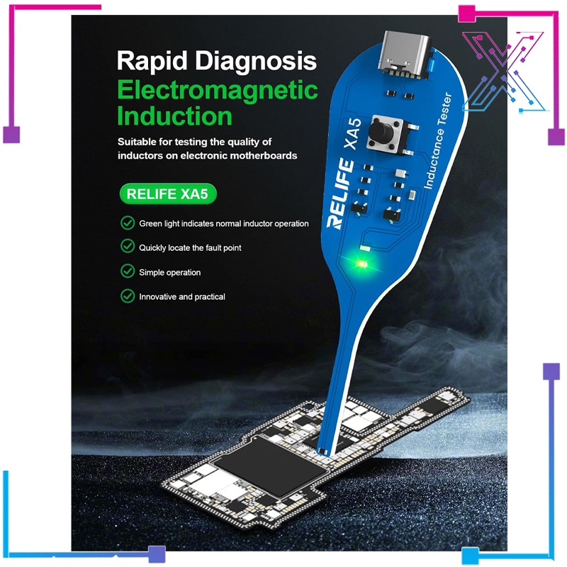XET Relife XA5 การวินิจฉัยแม่เหล็กไฟฟ้าอย่างรวดเร็วบนเมนบอร์ด