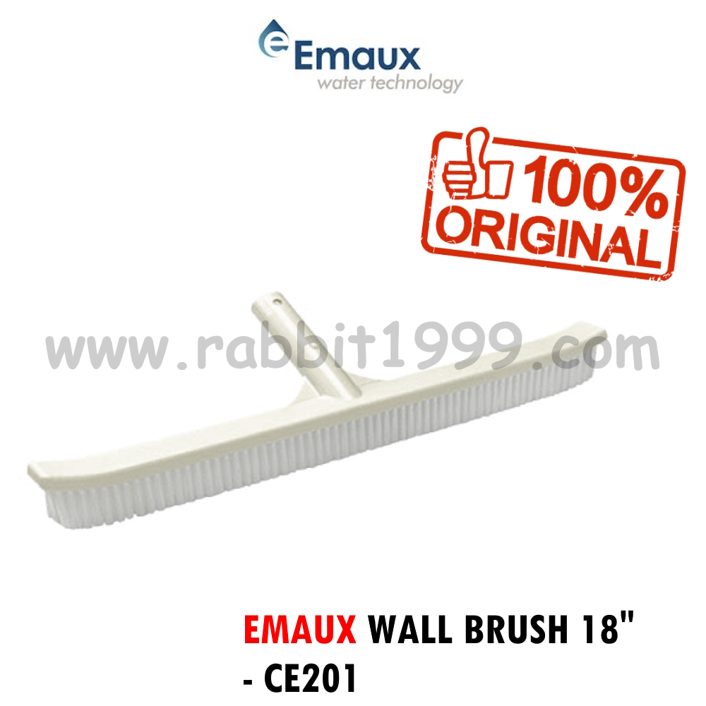 EMAUX WALL BRUSH 18" - CE201 / EMAUX pool broom / swipping pool broom / swimming pool wall brush / p