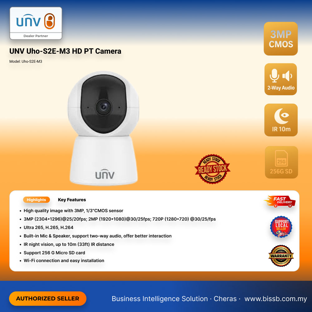 กล้อง UNV Uho-S2E-M3 HD PT