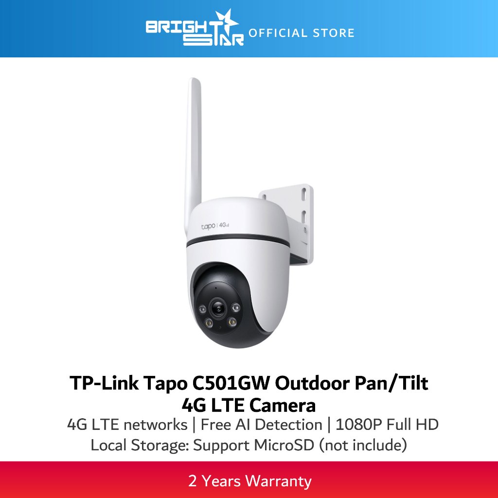 TP-LINK Tapo C501GW กล้อง Pan/Tilt 4G LTE กลางแจ้ง