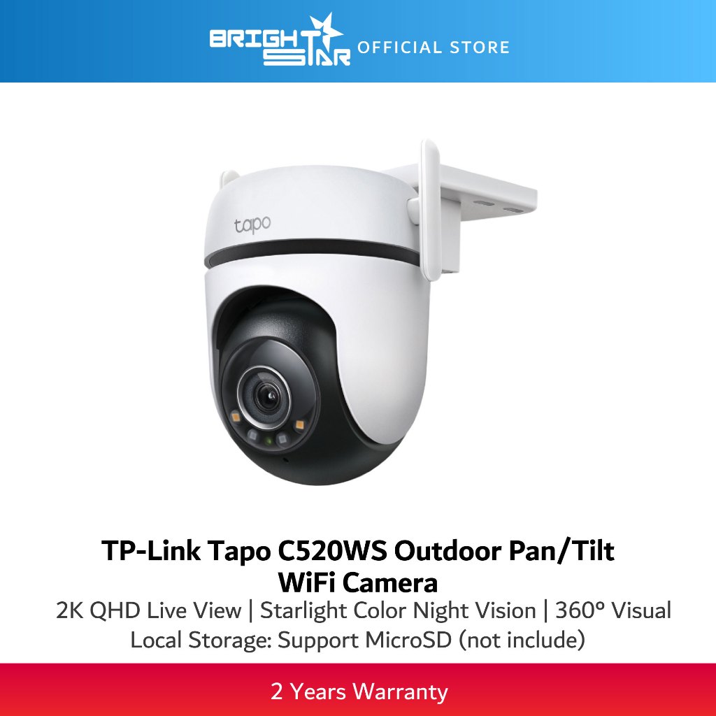 TP-LINK Tapo C520WS Outdoor Pan/Tilt Security Wi-Fi Camera