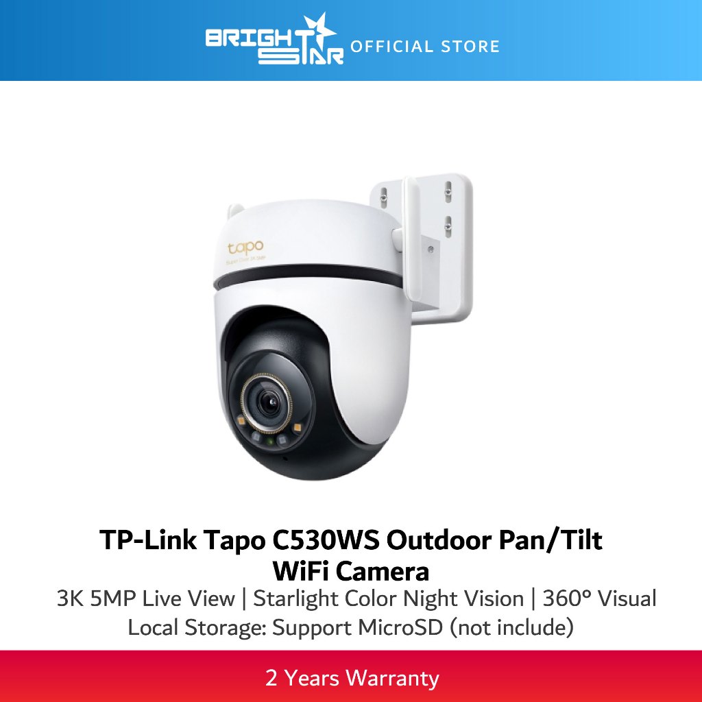 TP-LINK Tapo C530WS Outdoor Pan/Tilt Security Wi-Fi Camera