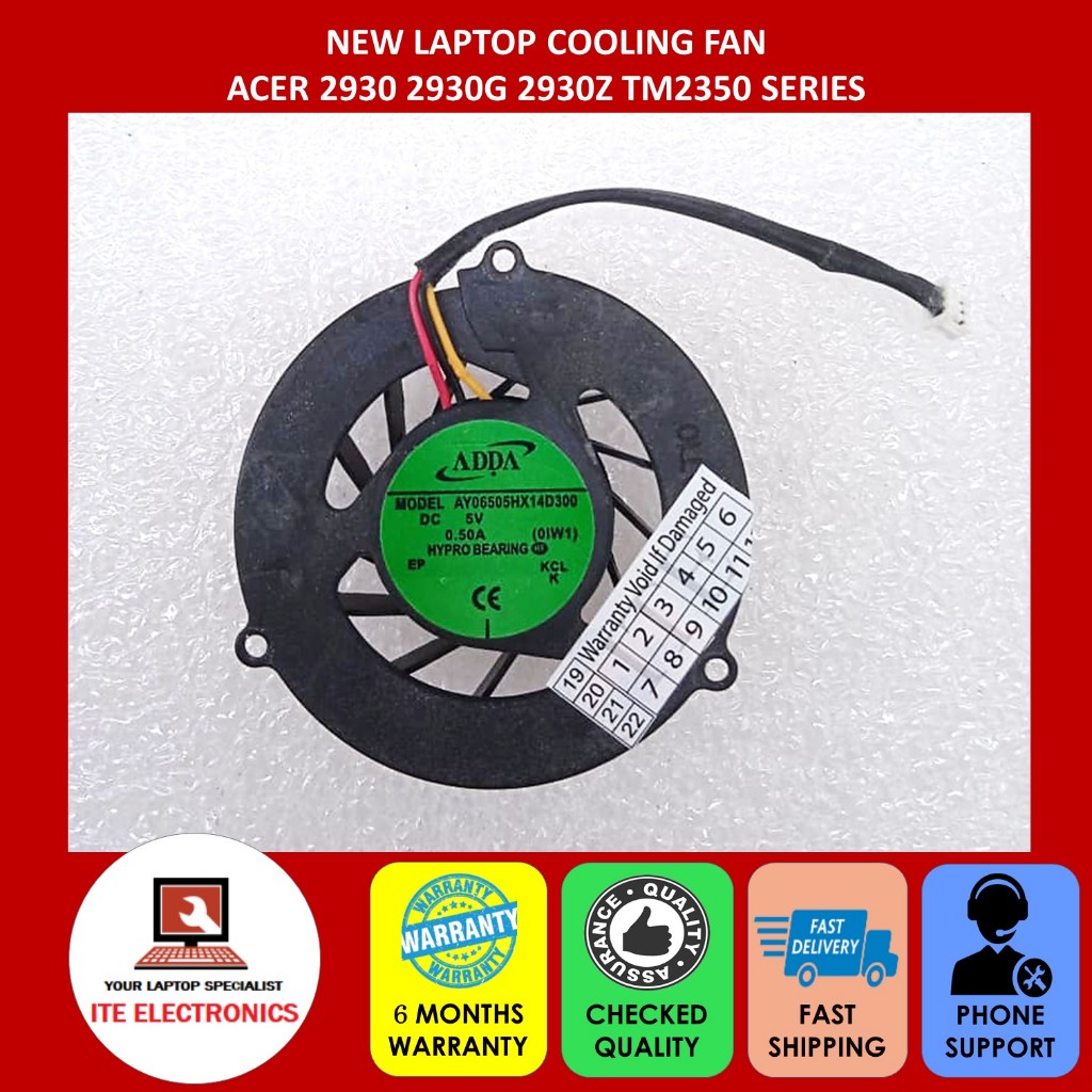 ใหม่ ACER 2930 2930G 2930Z TM2350 SERIES LAPTOP COOLING FAN