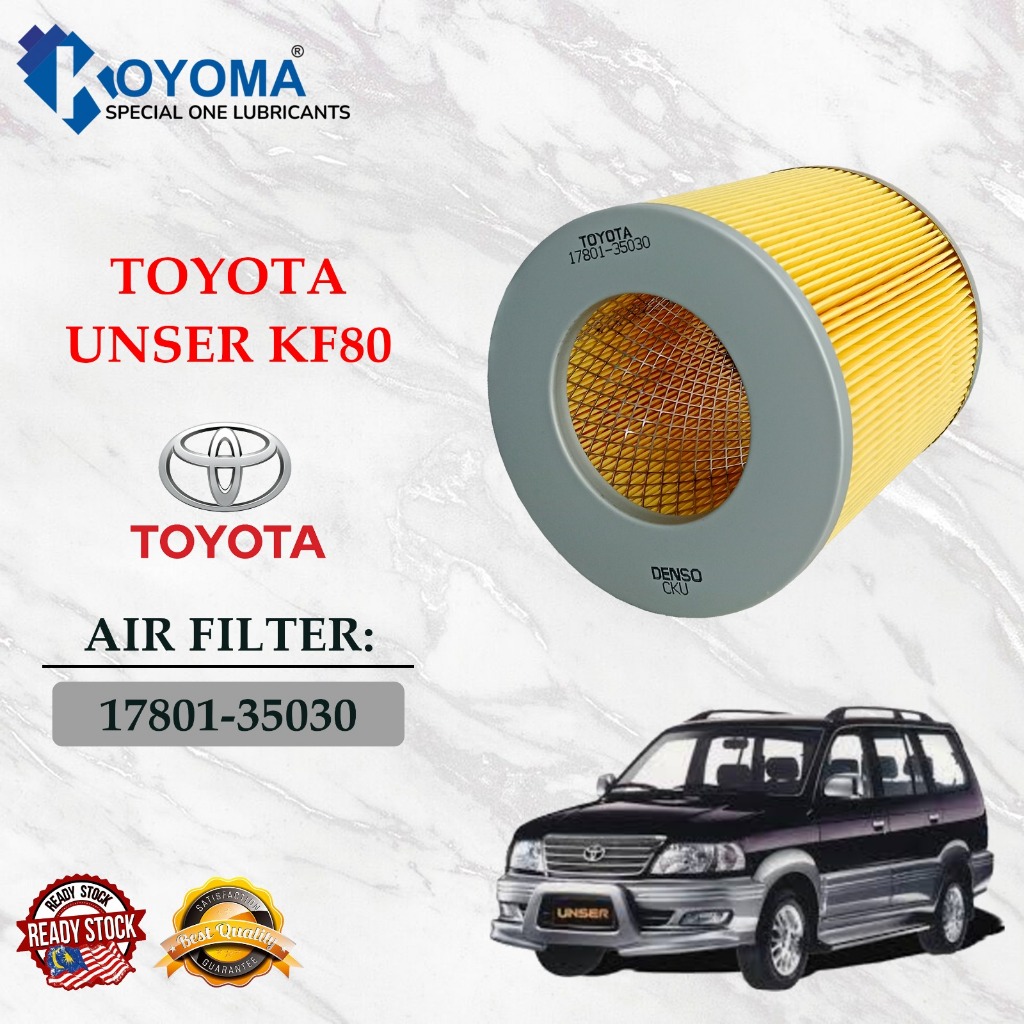 TOYOTA UNSER KF80 AIR FILTER 17801-35030
