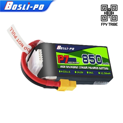 Boolo P7 รุ่น 850mAh 95C 4S FPV Lipo แบตเตอรี่สําหรับ Drone Racing Freestyle