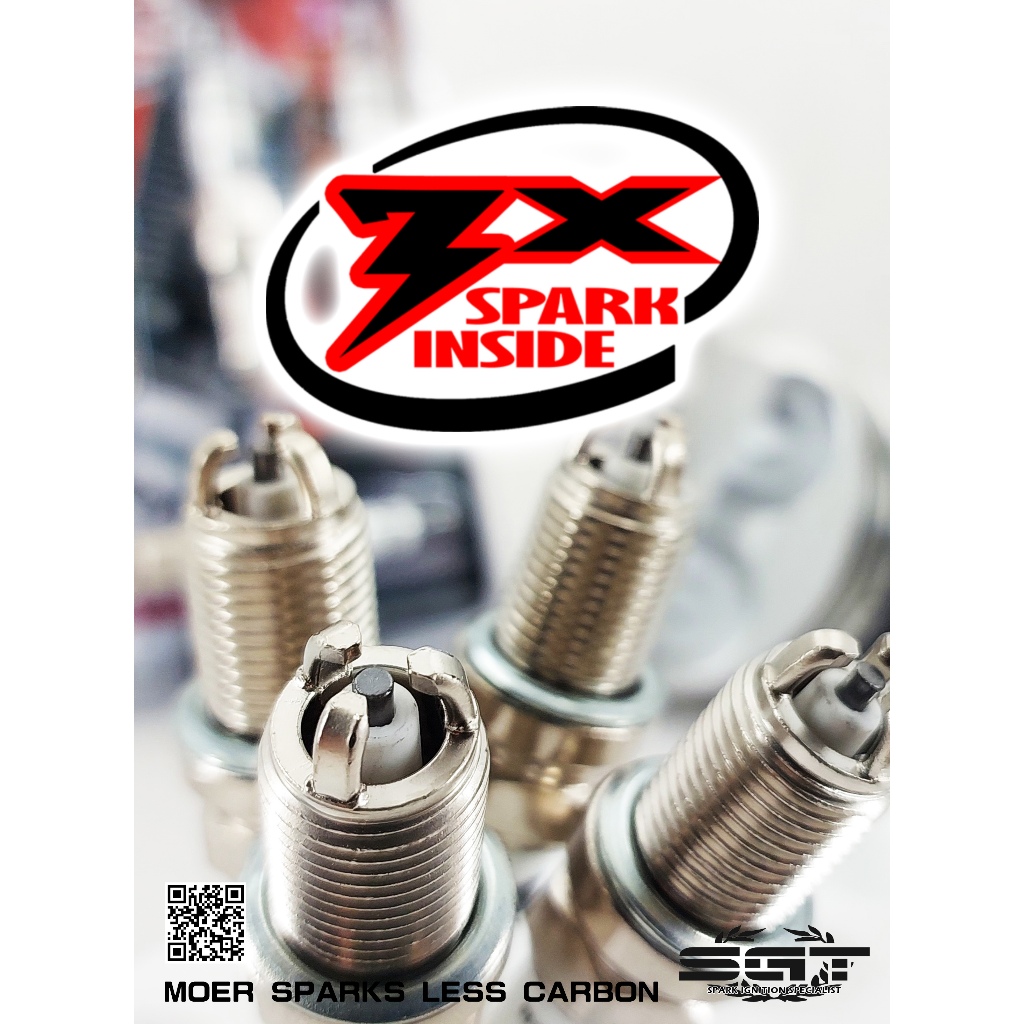 SGT 3X SPARK PLUG TOYOTA YARIS KSP130 1NR-FE 1.3 / ZSP90 2ZR-FE 1.8 SGT LKAR7CX 4 ชิ้น