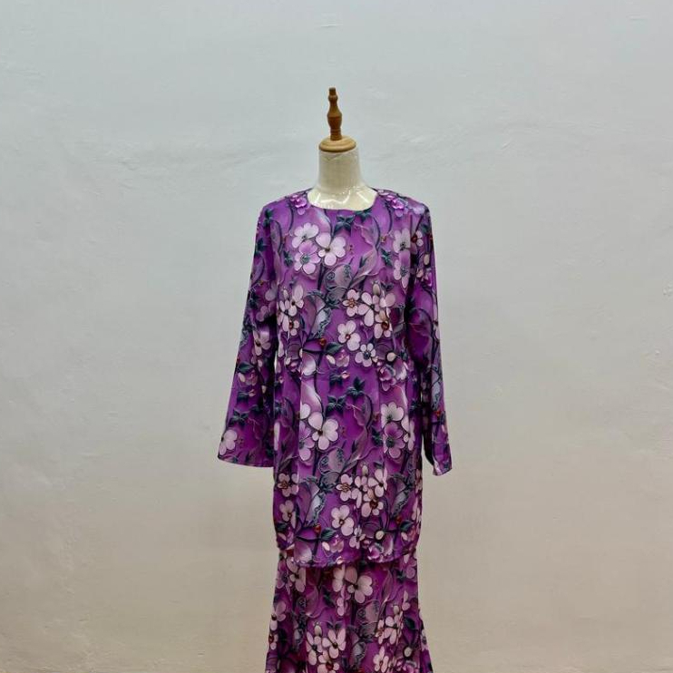 BAJU KURUNG ORKID- MANGO SILK 20D