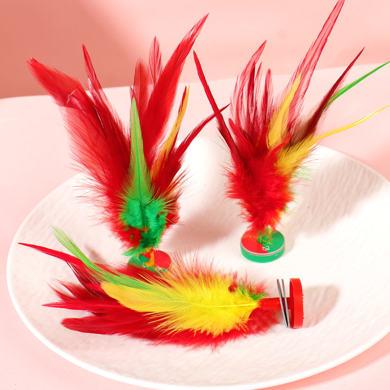 Sepak bulu ayam / Chapteh / Capteh bulu ayam / Capteh / Foot Kick ลูกขนไก่ / 子/ ของเล่นเด็ก