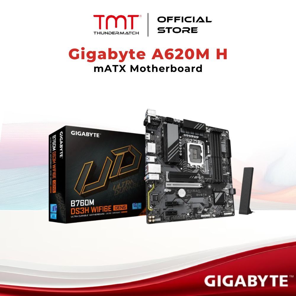 TMT เมนบอร์ด Gigabyte A620M H AM5 mATX