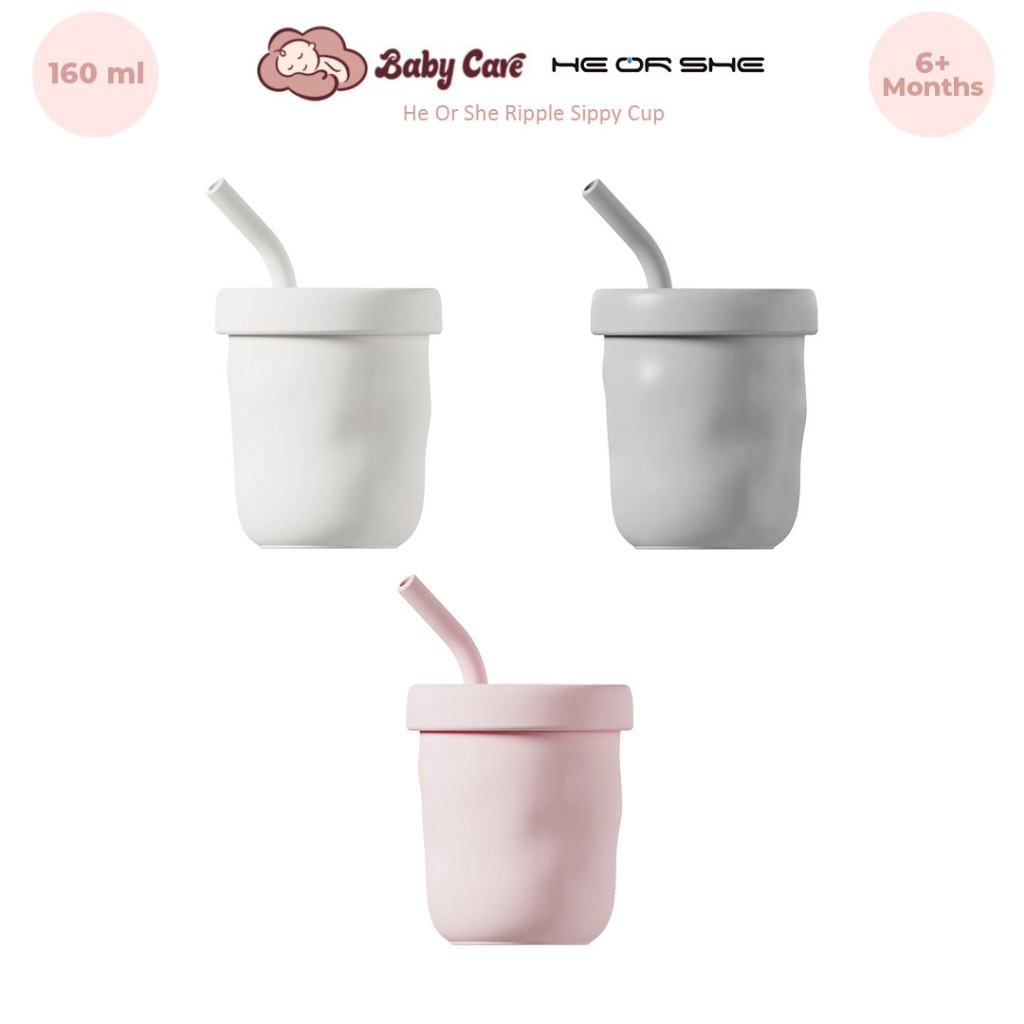 He or She Ripple Sippy Cup 5oz/160ml, Baby & Kids Sippy Cup, จาก 6 Mth ข้างต้น