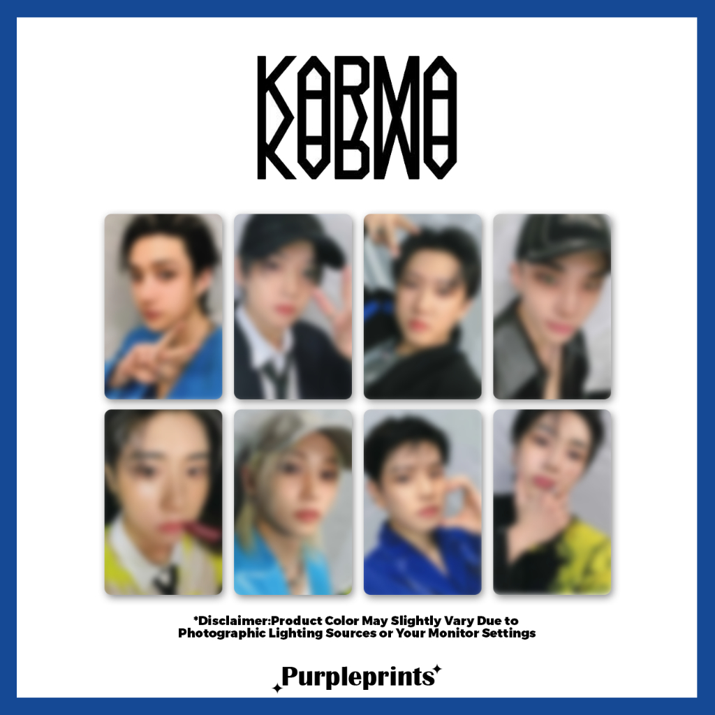 SKZ Karma (2.0) โฟโต้การ์ด Kpop Fanmade ที่ไม่เป็นทางการ