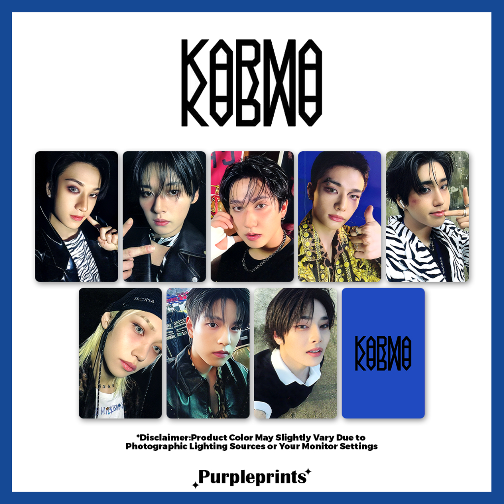 SKZ Karma (1.0) โฟโต้การ์ด Kpop Fanmade ที่ไม่เป็นทางการ