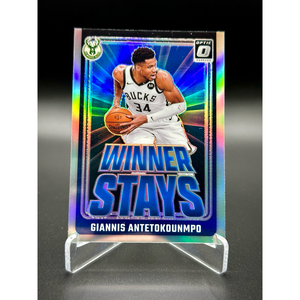 Panini Nba Card 24-25 Donruss Optic Giannis Antetokounmpo Winner Stays