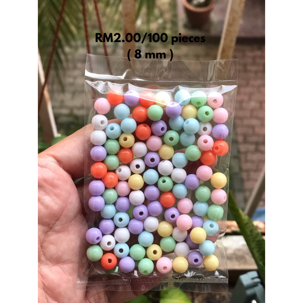 RM2.00/100 kyping : 8mm-013 - Manik - Bead - 8 mm