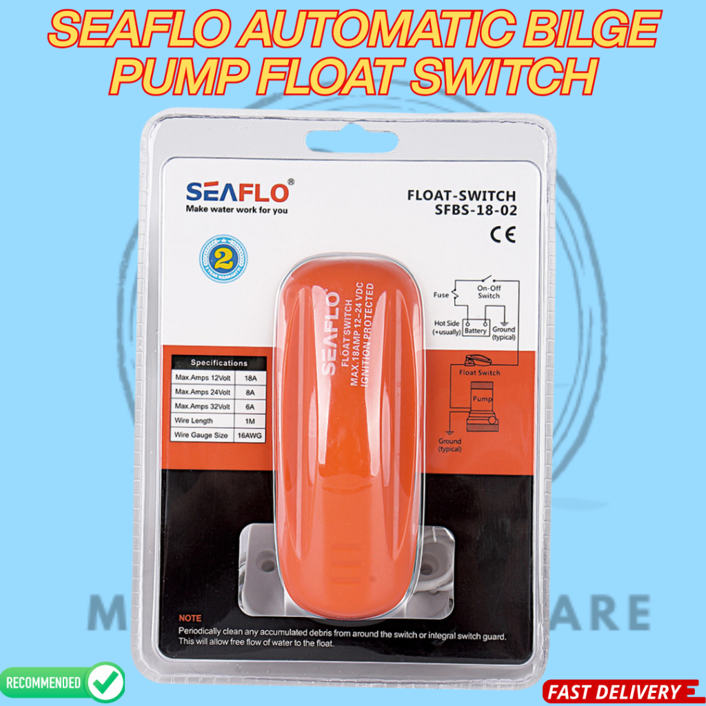 SEAFLO AUTOMATIC BILGE PUMP FLOAT SWITCH